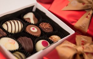 Schokoladenpralinen zu Weihnachten